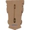 Ekena Millwork 7"W x 3 1/2"D x 11"H Traditional Leaf Corbel, Alder COR07X03X10TRAL - alternate 3